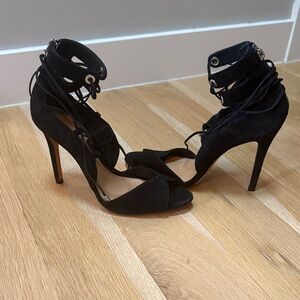 SCHUTZ Black Strappy Heels